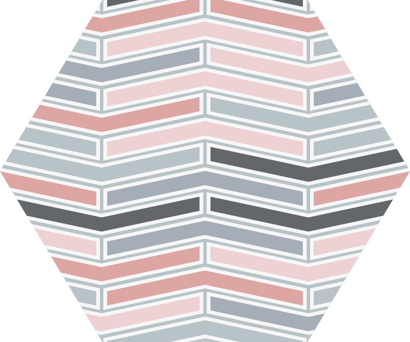 Tapis vinyle géométrique géométrie linéaire décorative - TenStickers