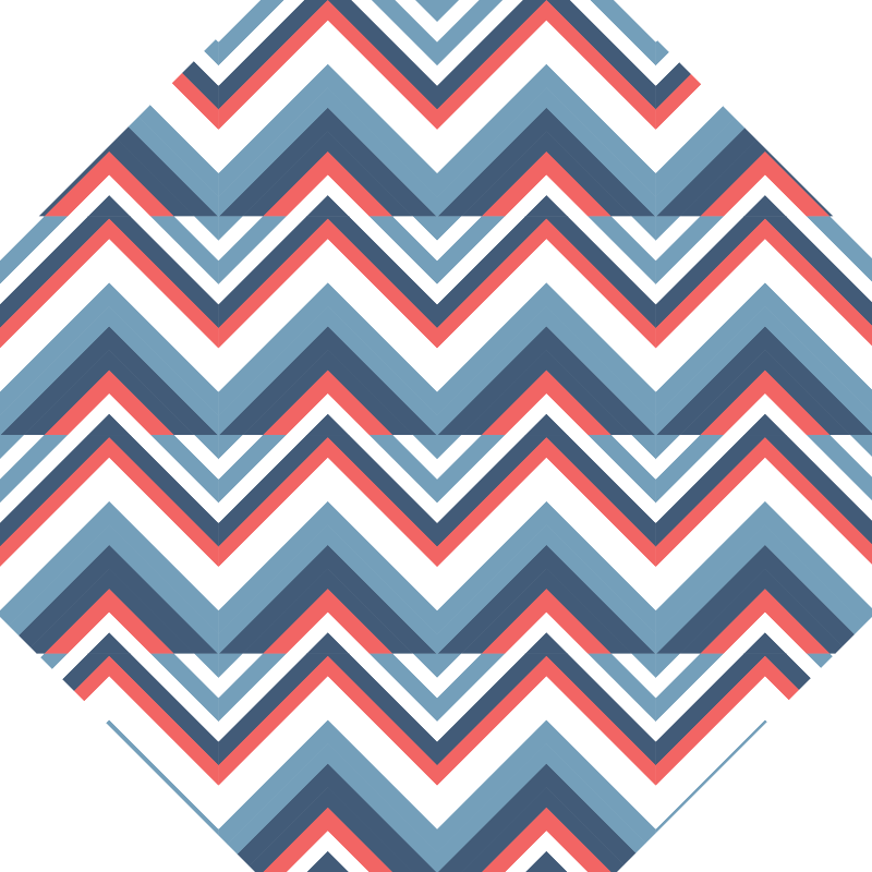 Tapis vinyle géométrique chevron colorblock - TenStickers