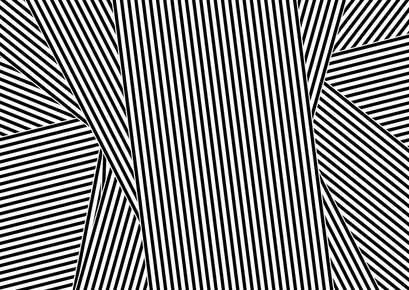 Tapis vinyle rayures motif rayé monochrome - TenStickers