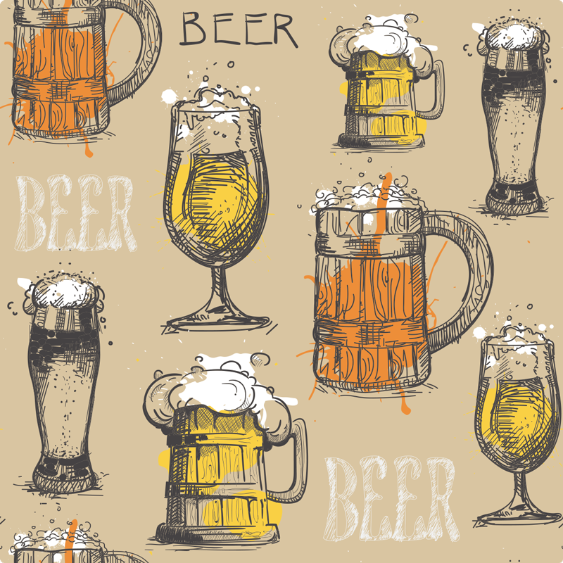 Tapis vinyle citation illustrations de boissons - TenStickers