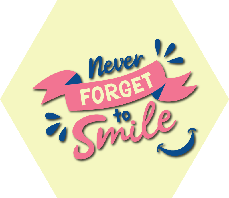 Tapis vinyle citation n'oublie jamais le sourire - TenStickers