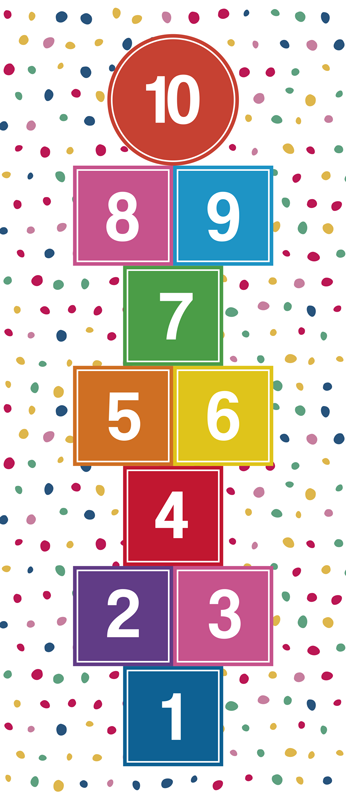 Tapis vinyle merveilleux jeu de marelles jeu de marelle - TenStickers