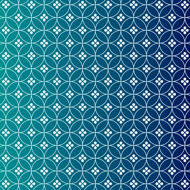 Tapis vinyle géométrique bleu superposé - TenStickers