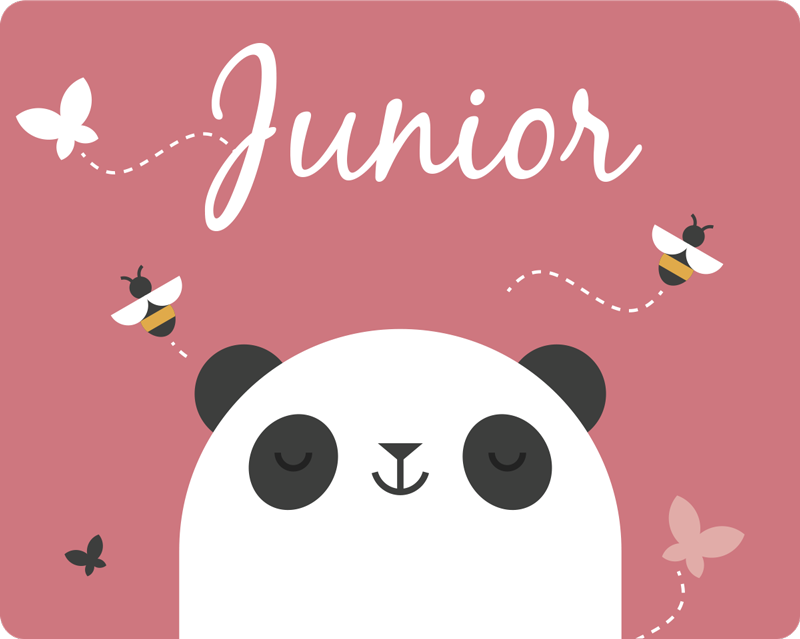 Tapis vinyle personnalisé panda sur mesure - TenStickers