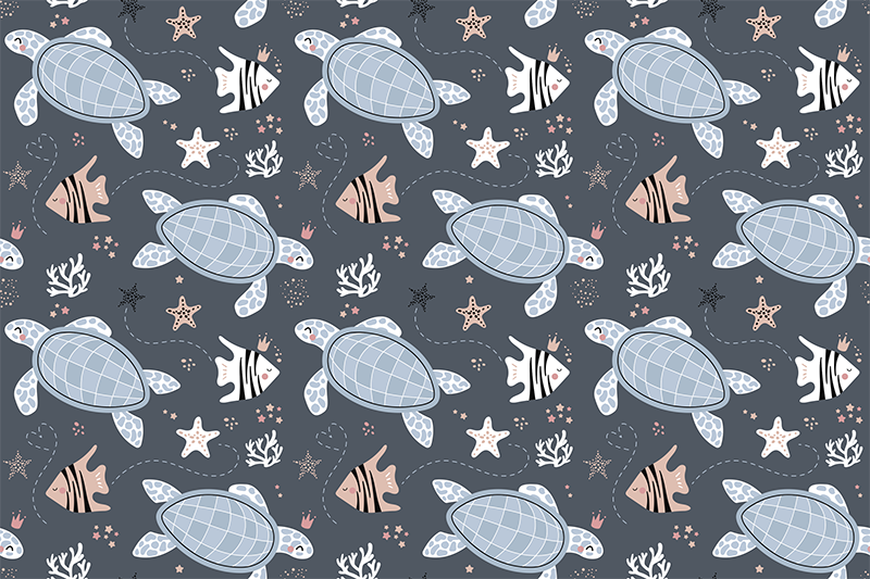 Tapis vinyle autres tapis créatures marines - TenStickers