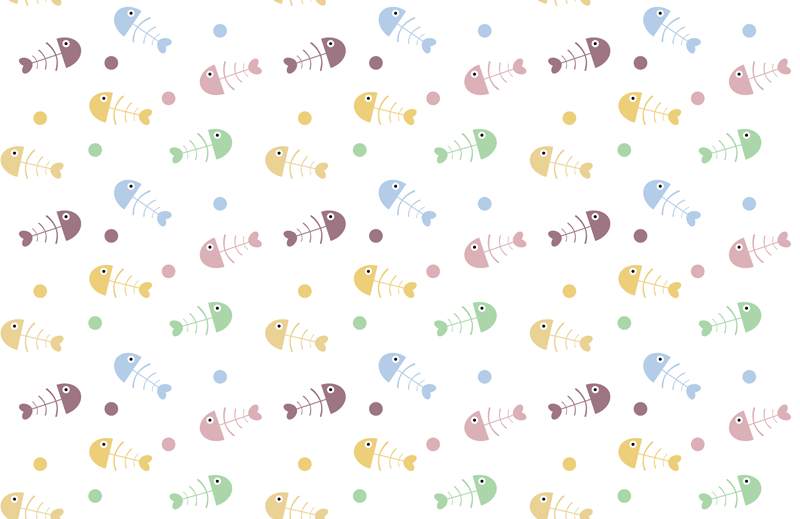 Tapis vinyle pour enfants illustration de poisson coloré - TenStickers