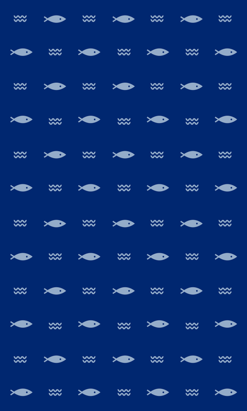 Tapis vinyle salle de bain motif poisson - TenStickers