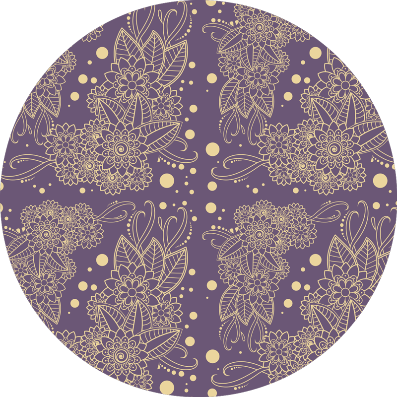 Tapis vinyle mandala motif élégance - TenStickers