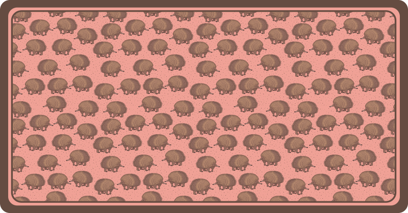 Tapis vinyle animal motif hérisson - TenStickers