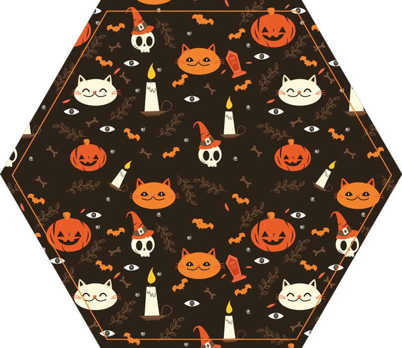Tapis vinyle halloween motif festif d'halloween - TenStickers