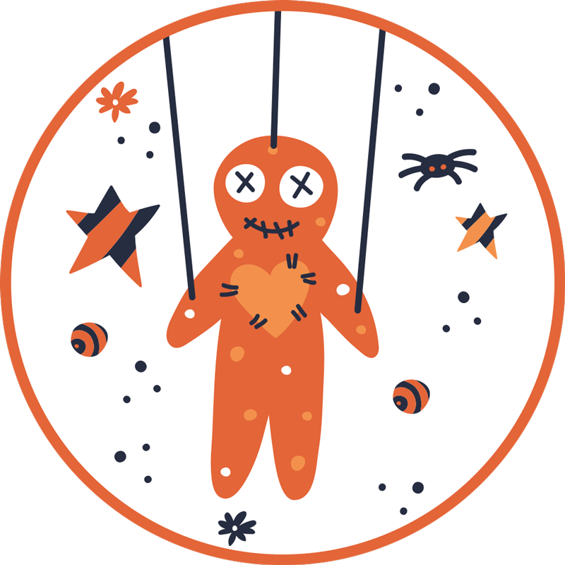 Tapis vinyle halloween pain d'épice halloween - TenStickers