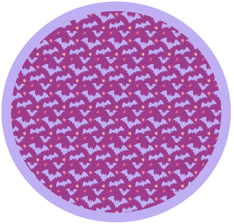 Tapis vinyle halloween motif chauve-souris - TenStickers