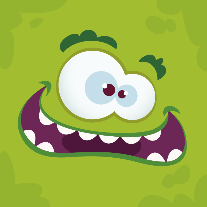 Tapis vinyle pour enfants monstre de dessin animé - TenStickers