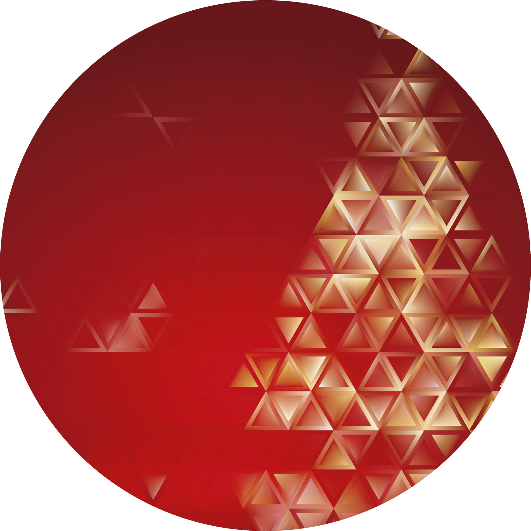 Tapis vinyle géométrique sphère ombragée - TenStickers