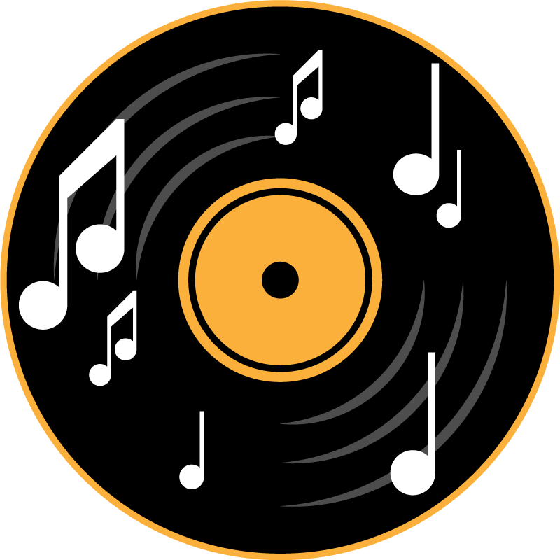 tapis vinyle chambre Notes de musique - TenStickers