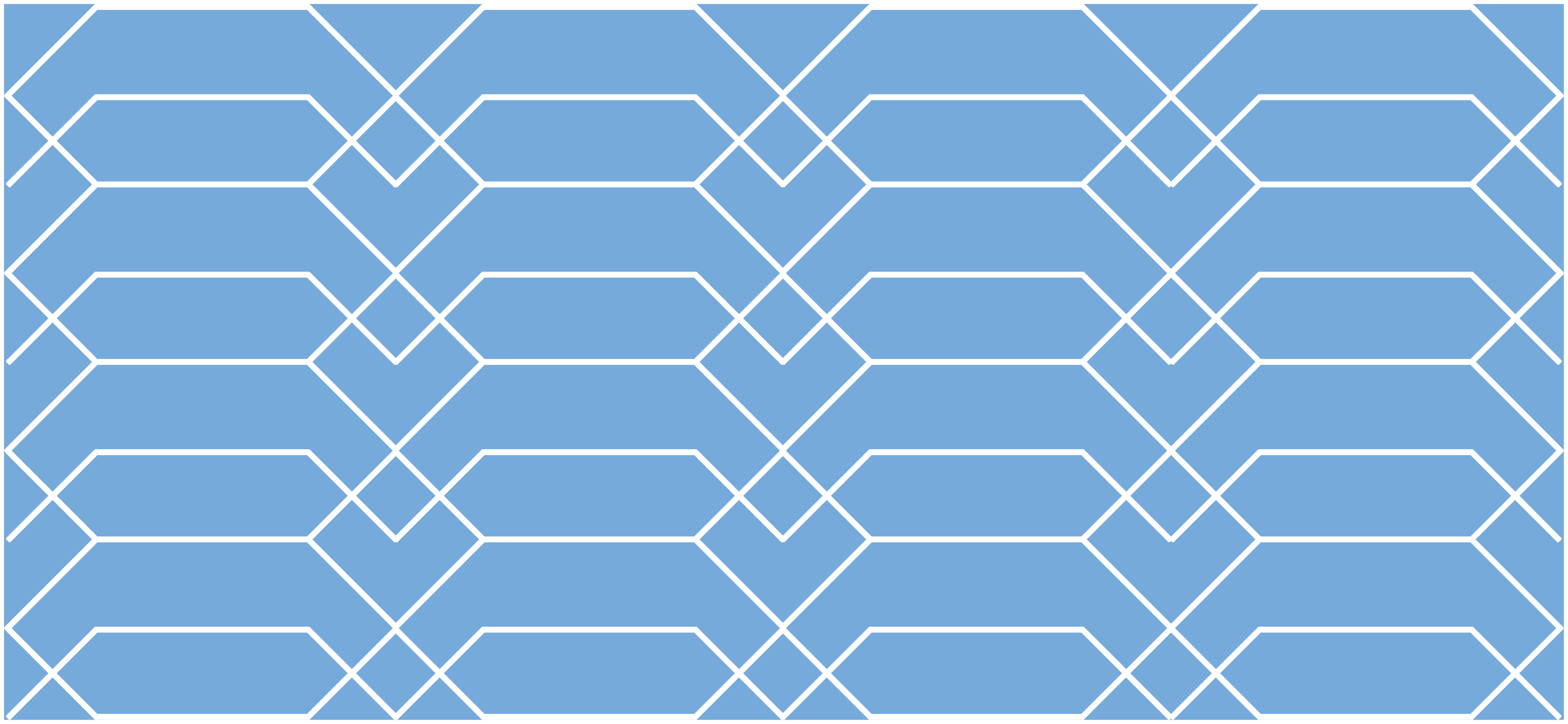Tapis vinyle géométrique lignes bleues géométriques - TenStickers