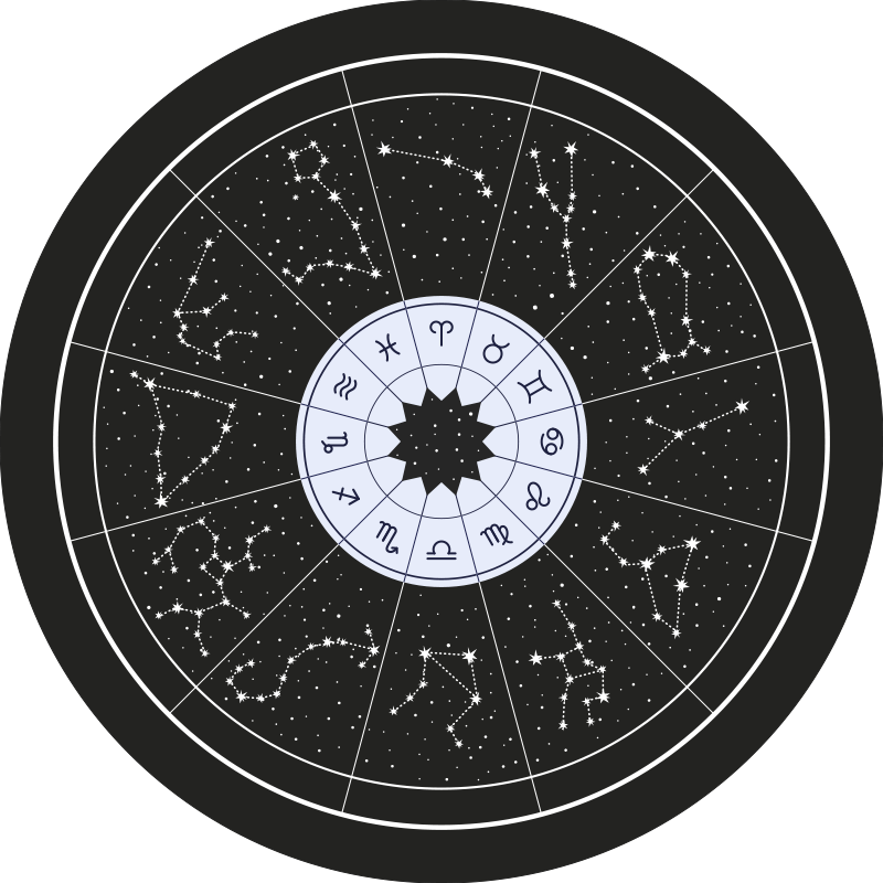 Tapis vinyle chambre zodiaque céleste - TenStickers