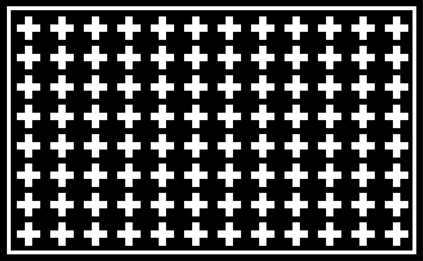 Tapis vinyle géométrique conception de motif en croix - TenStickers