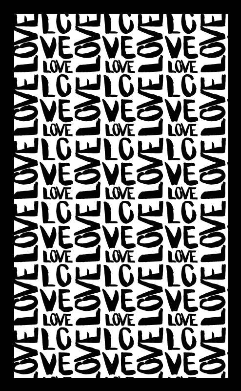 Tapis vinyle citation texte d'amour expressif - TenStickers