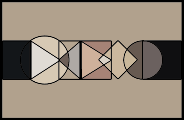 Tapis vinyle entrée formes géométriques cercles - TenStickers