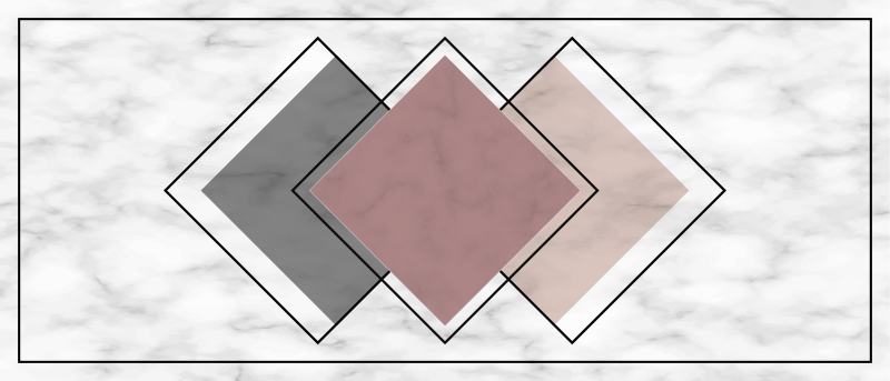 Tapis vinyle marbre géométriques - TenStickers
