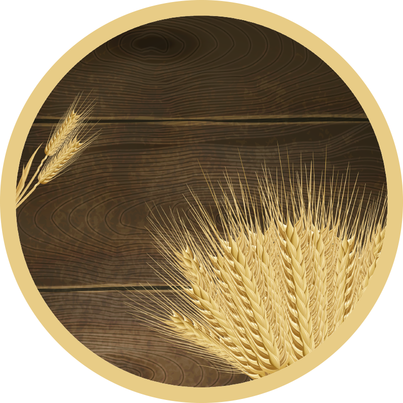 Tapis vinyle nature brins de blé doré - TenStickers