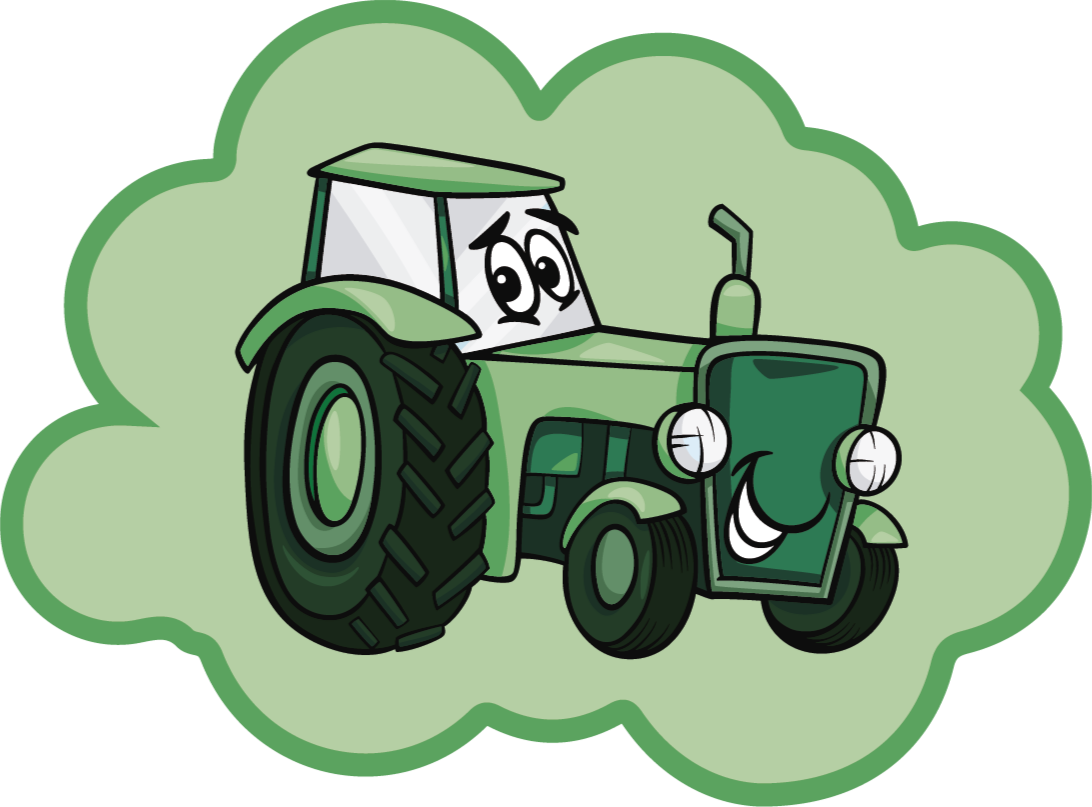 Tapis vinyle pour enfants tracteur sympathique - TenStickers