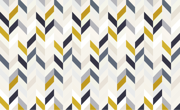 Tapis vinyle géométrique motif chevron en zigzag - TenStickers