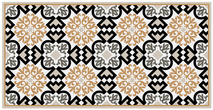 Tapis mosaique vinyle mosaïque complexe - TenStickers