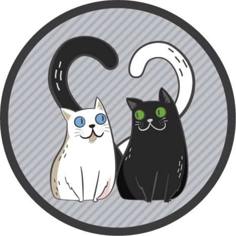 Tapis vinyle animal félins câlins - TenStickers