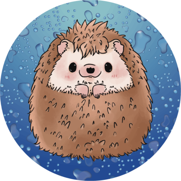 Tapis vinyle pour enfants adorable illustration de hérisson - TenStickers