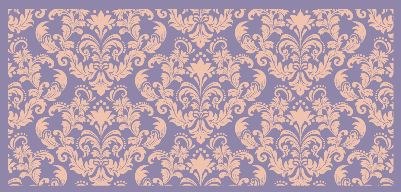Tapis vinyle texture détail du motif baroque - TenStickers
