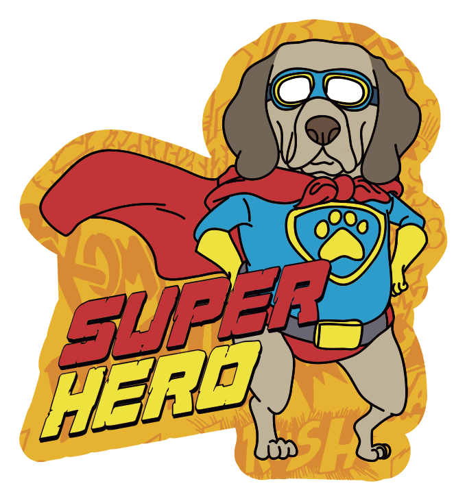 Tapis vinyle autres tapis chien super-héros - TenStickers