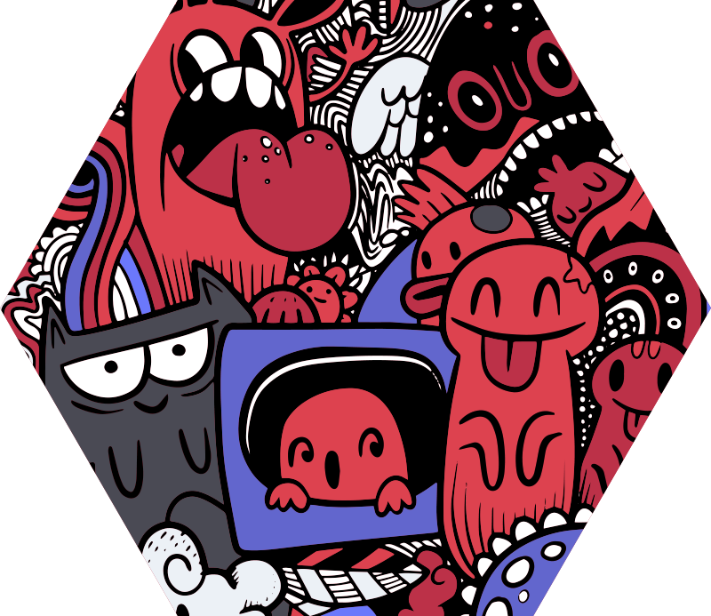 Tapis vinyle autres tapis oeuvre de monstres ludique - TenStickers