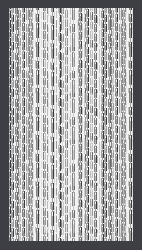 Tapis vinyle géométrique monochrome géométrique - TenStickers