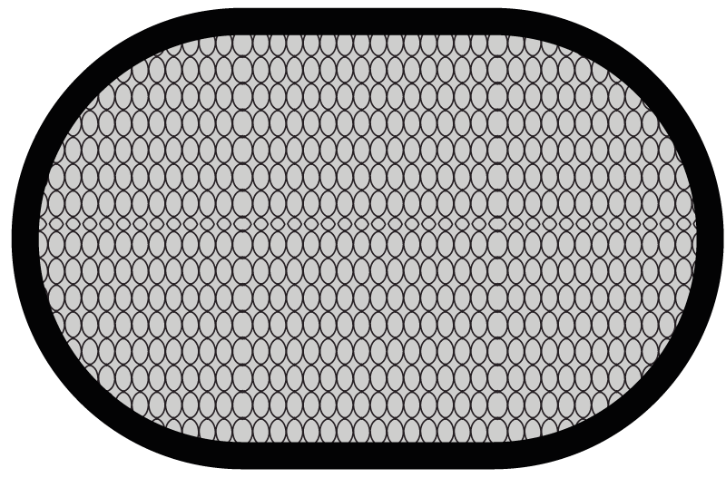 Tapis vinyle salle de bain motif alvéolaire - TenStickers