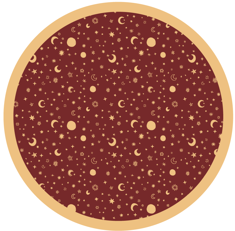 tapis vinyle pour enfants Étoiles pour enfants rouges lavées - TenStickers