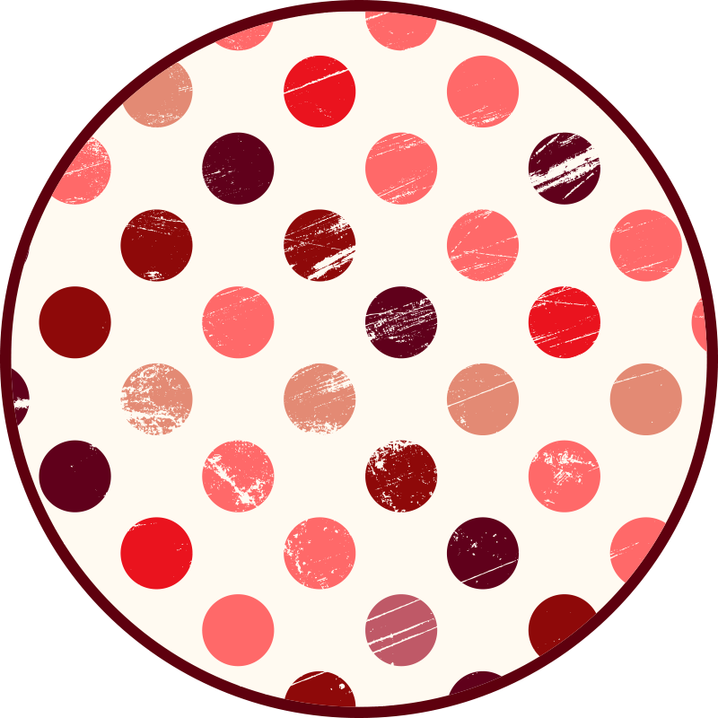 Tapis vinyle texture pois circulaires - TenStickers
