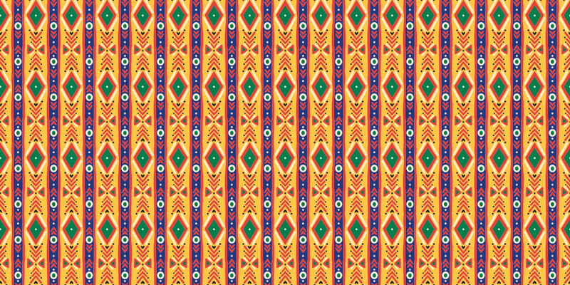 Tapis vinyle éthnique motif à motif ethnique - TenStickers