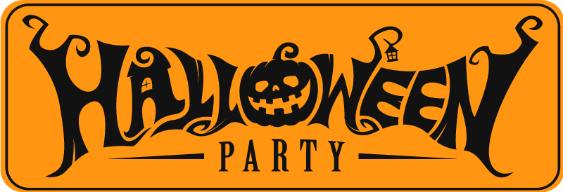Tapis vinyle halloween bannière festive d'halloween - TenStickers