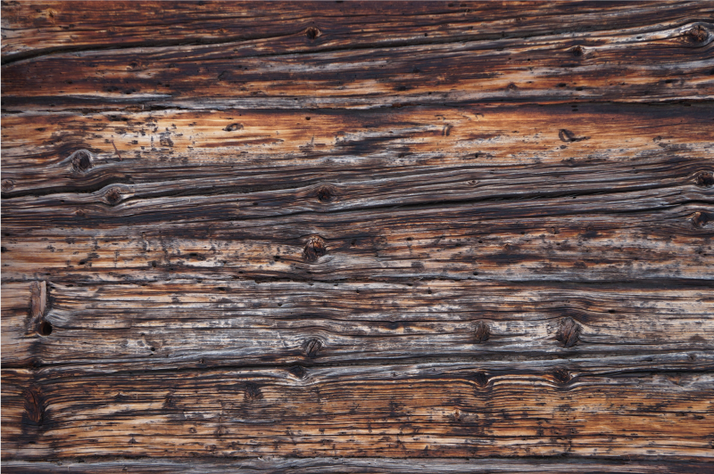 Tapis vinyle imitation parquet détail en bois rustique - TenStickers