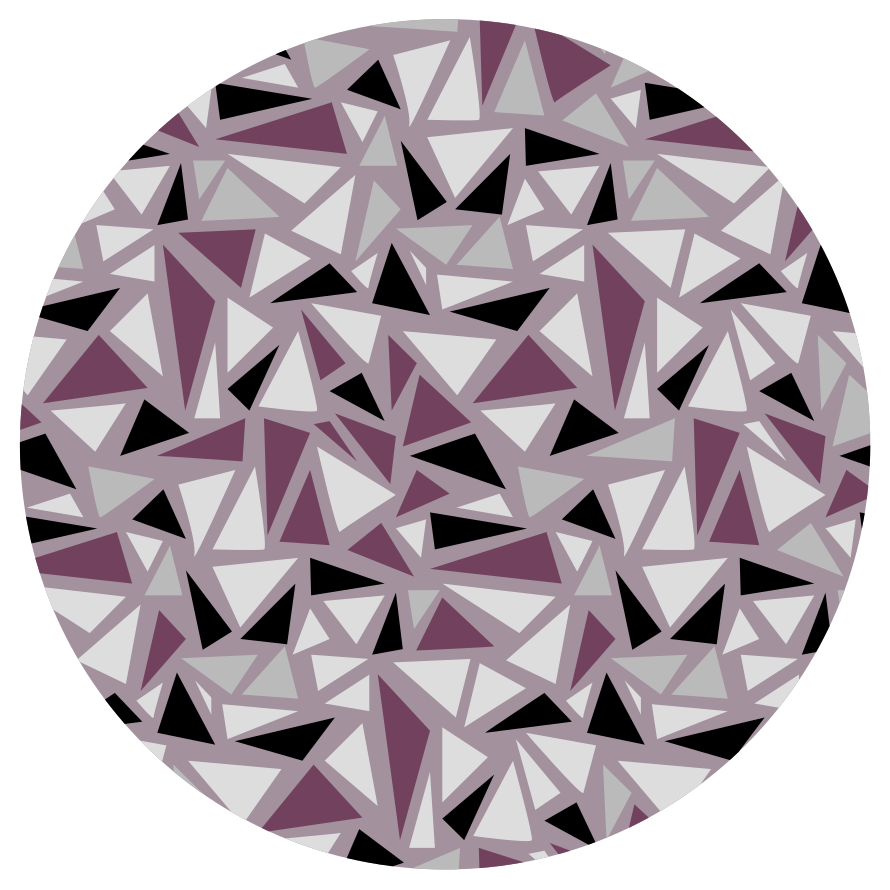 Tapis vinyle géométrique carreaux géométriques en triangles - TenStickers