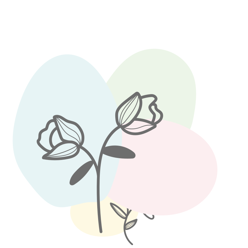 Tapis vinyle fleurs et plantes cœur floral - TenStickers