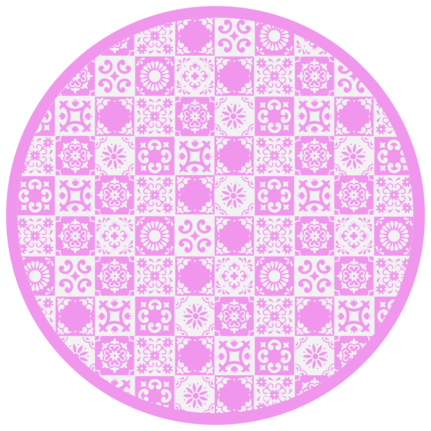 Tapis vinyle mandala cercle inspiré mandala - TenStickers