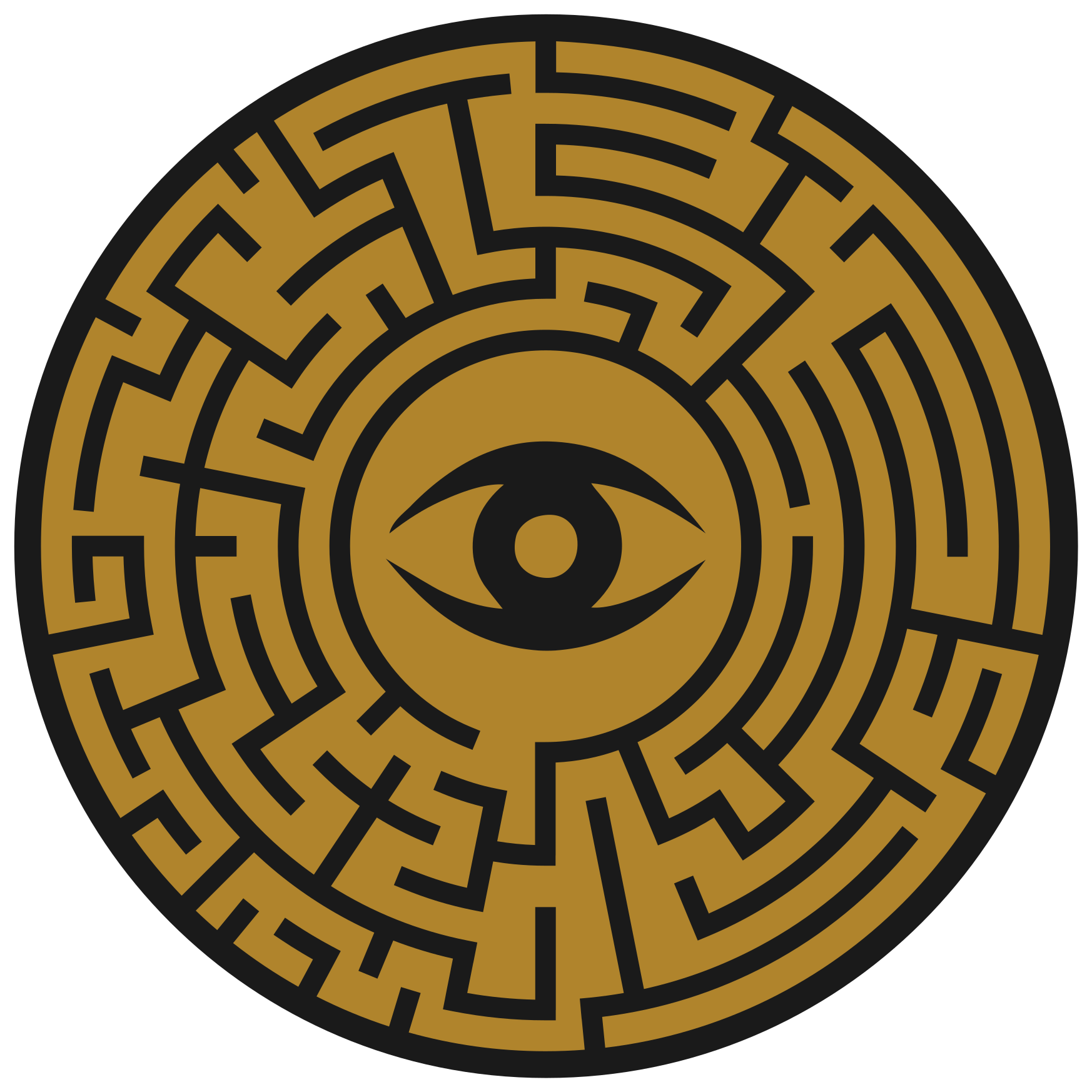 Tapis vinyle entrée ethnique Œil grec - TenStickers