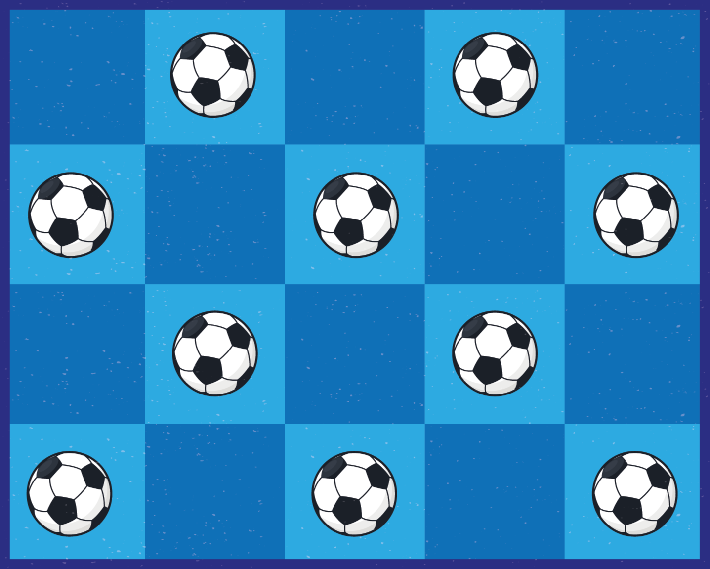 Tapis vinyle jeux à motifs de football - TenStickers