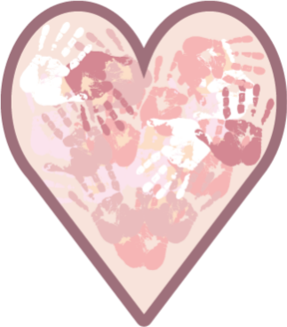 Tapis vinyle personnalisé coeur sur mesure - TenStickers