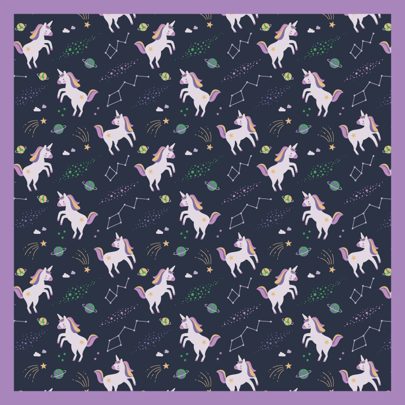 Tapis vinyle pour enfants jeu fantastique de licorne - TenStickers