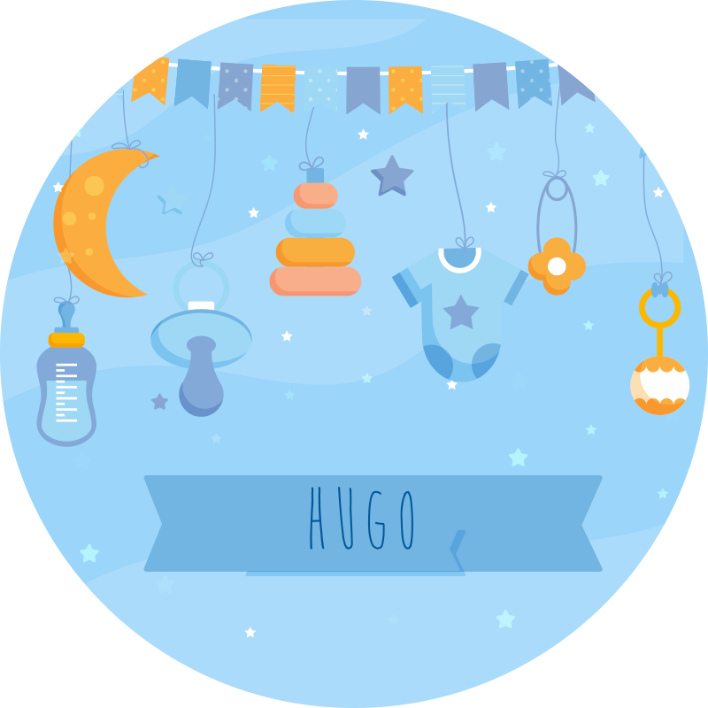 Tapis vinyle chambre bébé décoration personnalisée - TenStickers