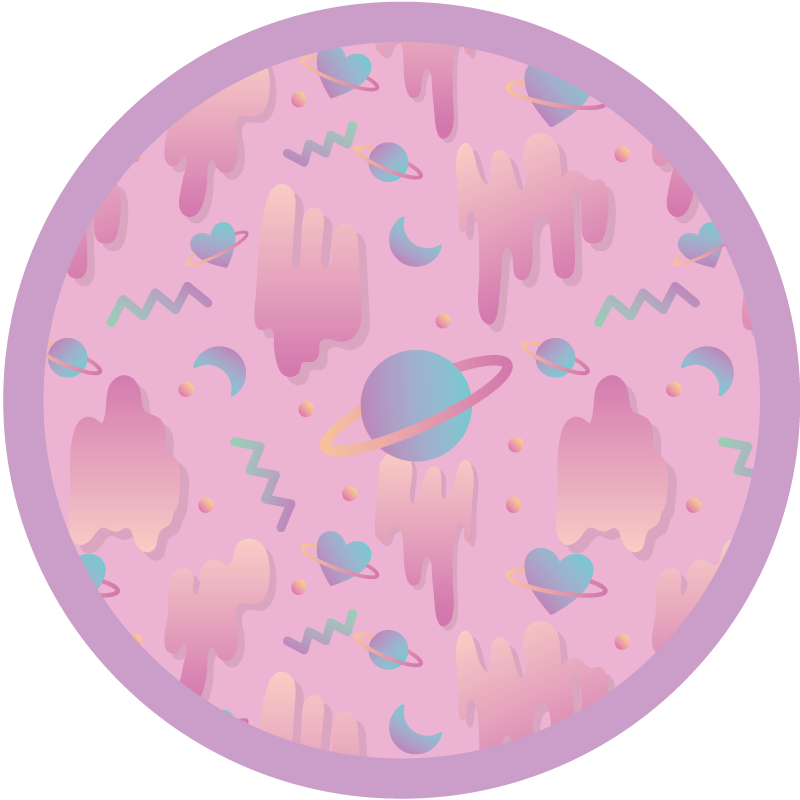 Tapis vinyle chambre bébé récréation planétaire - TenStickers